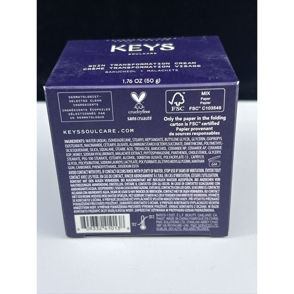 Keys Soulcare Skin Transformation Cream Fragrance Free Full Size 1.76oz 50g BNIB - Picture 5 of 5
